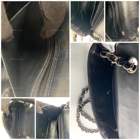 Authentic CHANEL Classic Mini Rectangular Black Shoulder Bag Crossbody - SHW - Picture 8 of 11